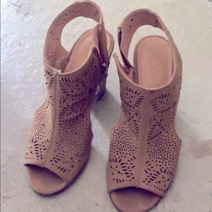 Francesca Open Toe Heel Bootie